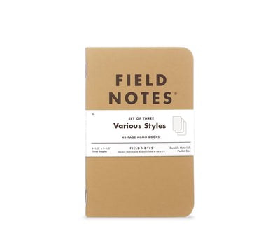 field notes - original kraft 3pk