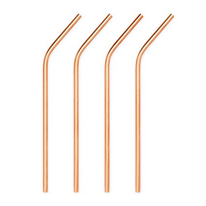 viski - copper stainless steel straws