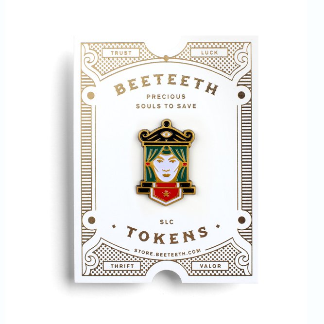 beeteeth - fortune teller pin