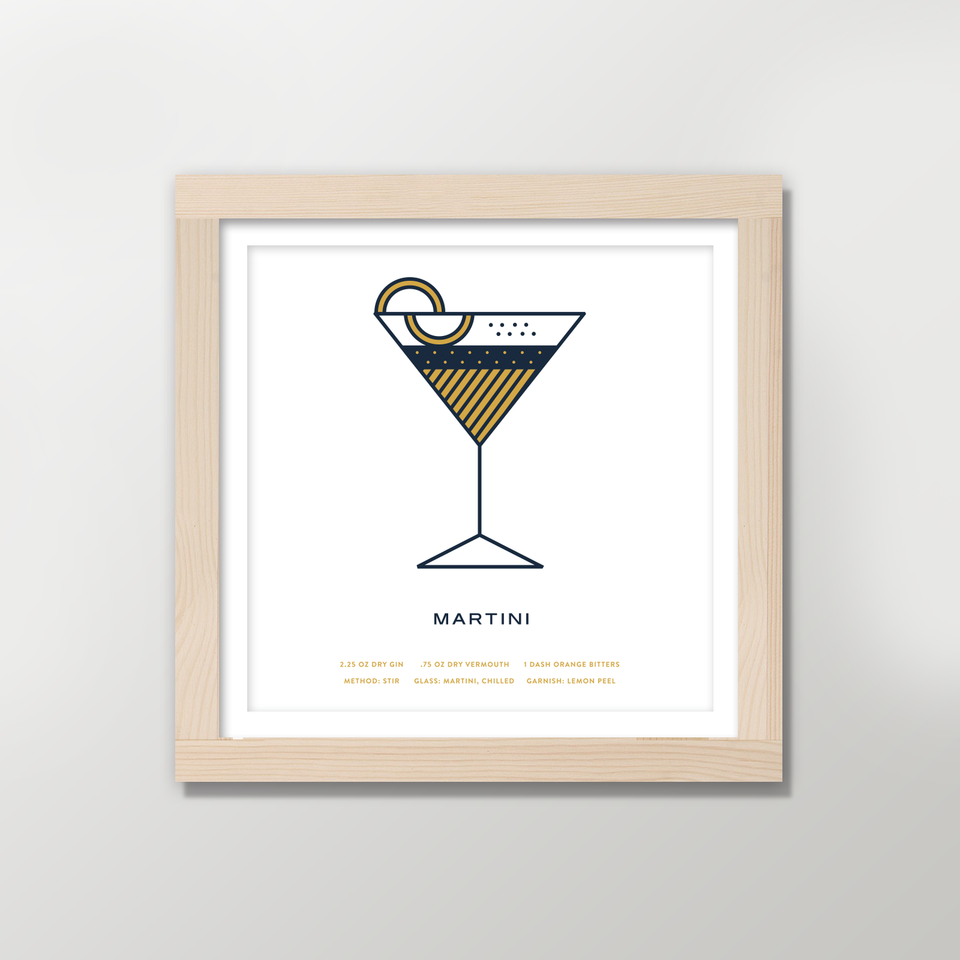 pretty useful co. - cocktail prints