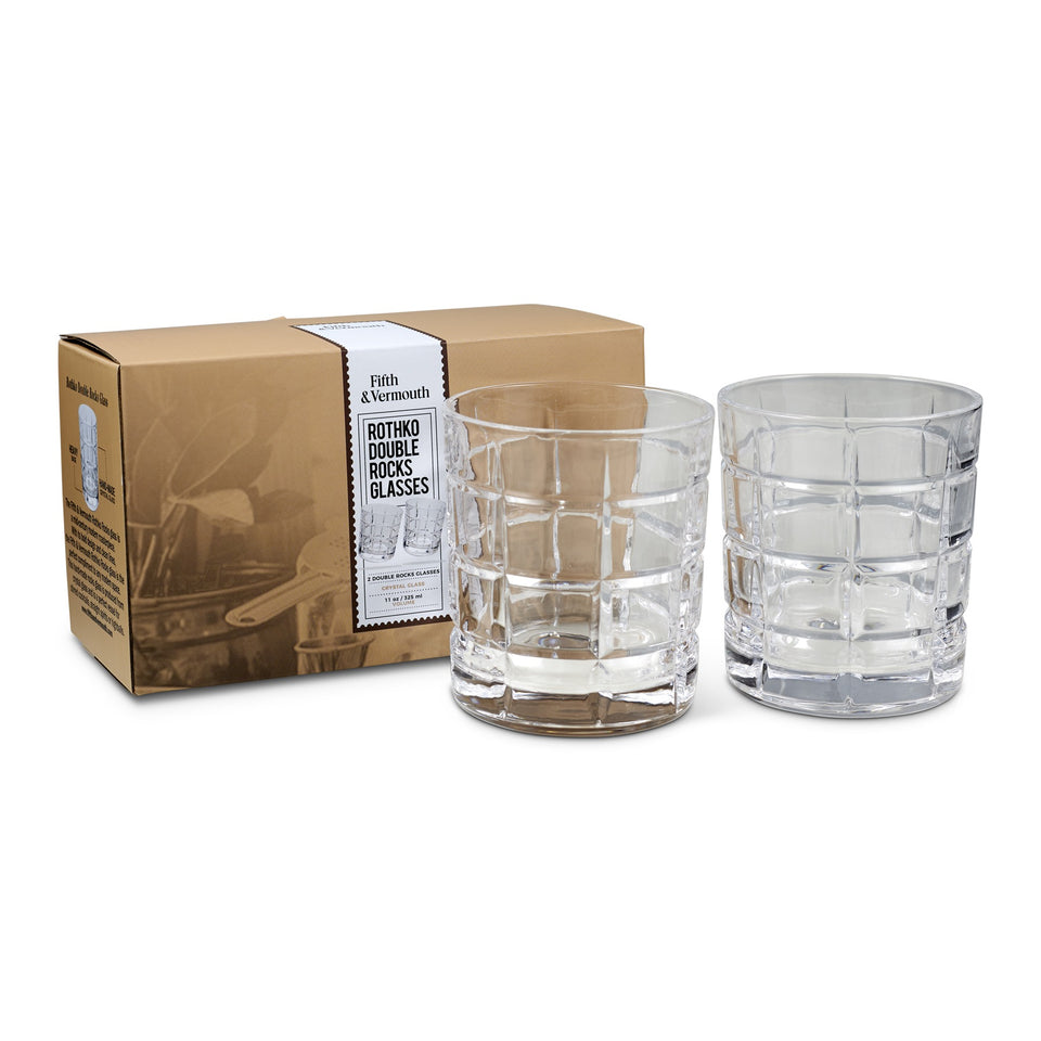 fifth & vermouth - rothko double rock glass (set of 2)