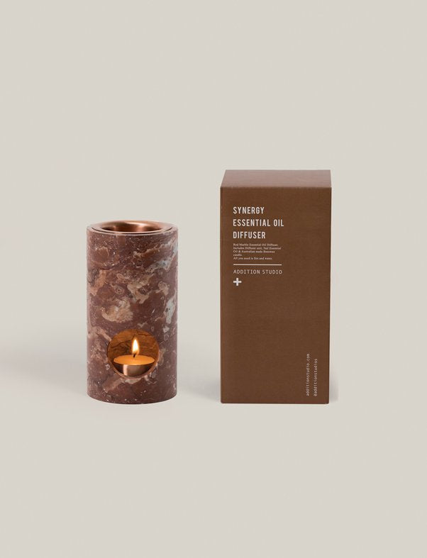 addition studio - red marble synergy oil diffuser