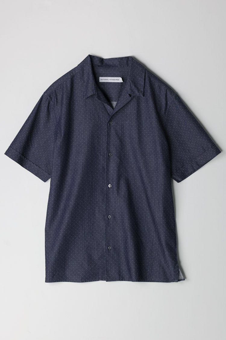 national standards - denim dot blue s/s shirt