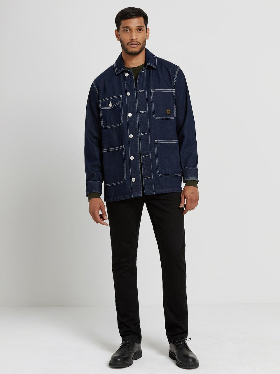 frank and oak denim dress frank & oak - good cotton denim overshirt Dept