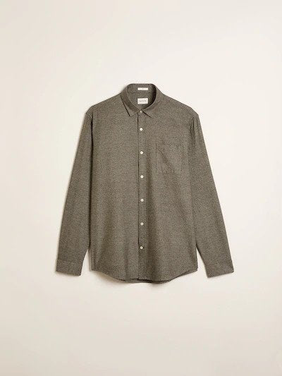 frank & oak - marled cotton shirt