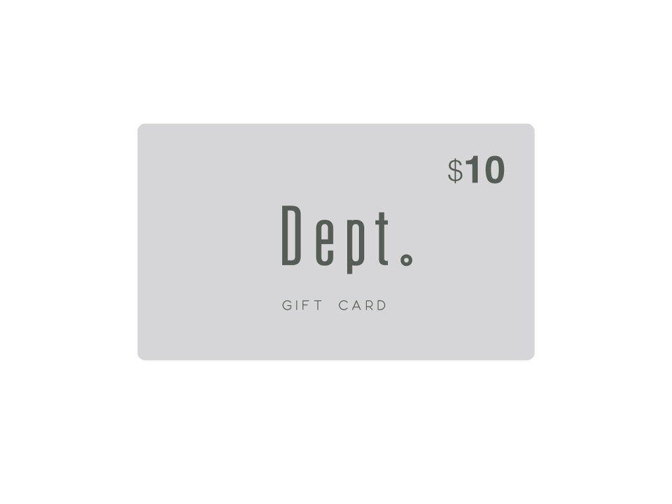 dept. gift cards
